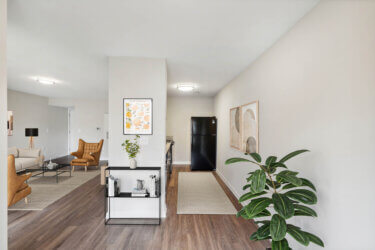 living area at vesta bouldercrest apartments in atlanta georgia