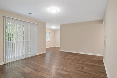 living room and dining area at vesta bouldercrest apartments in atlanta